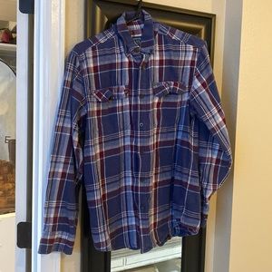 Purple flannel shirt
